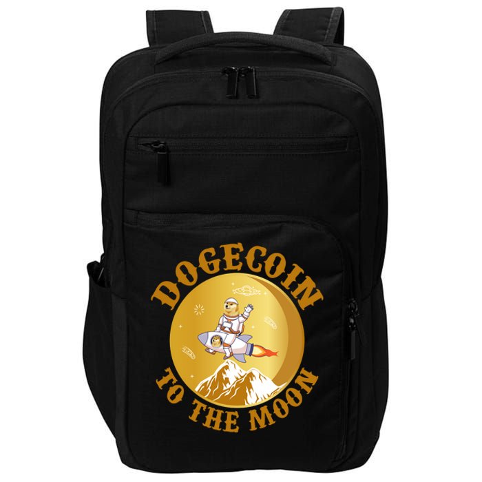 Dogecoin Vintage To The Moon Impact Tech Backpack