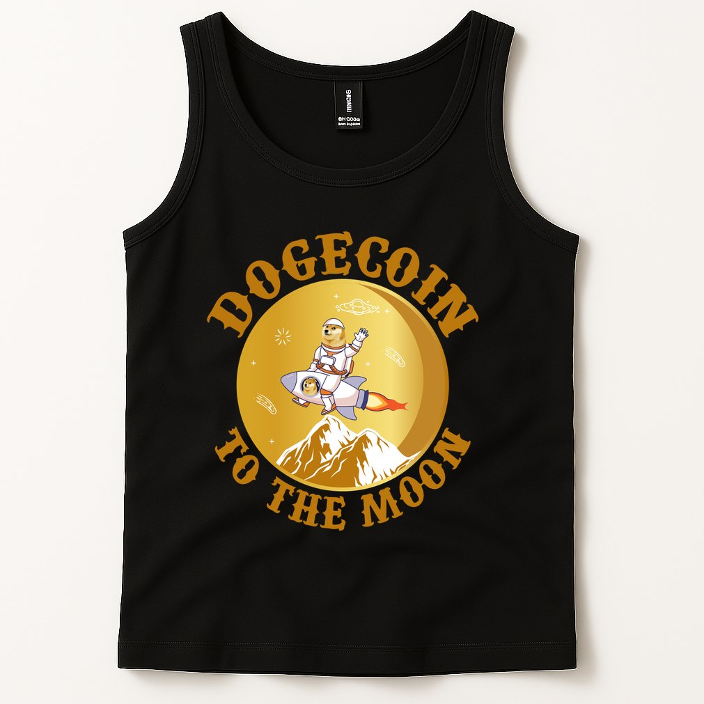Dogecoin Vintage To The Moon Tank Top