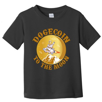 Dogecoin Vintage To The Moon Toddler T-Shirt