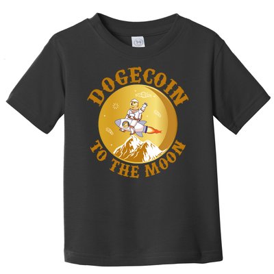 Dogecoin Vintage To The Moon Toddler T-Shirt