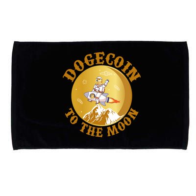 Dogecoin Vintage To The Moon Microfiber Hand Towel