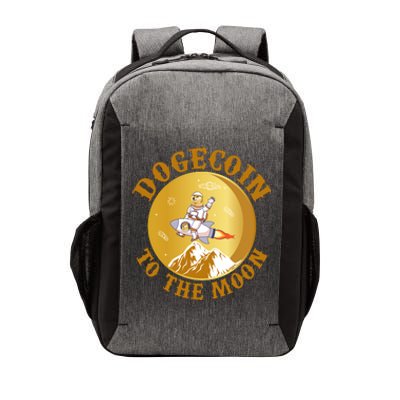 Dogecoin Vintage To The Moon Vector Backpack