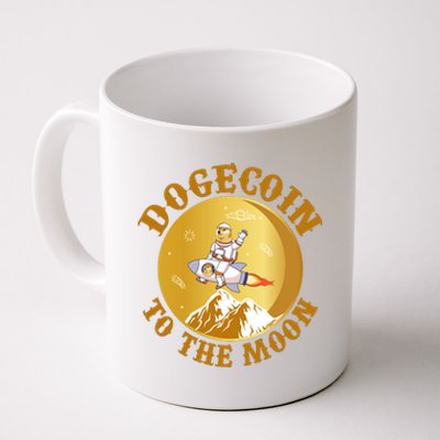 Dogecoin Vintage To The Moon Coffee Mug