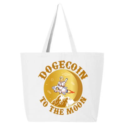 Dogecoin Vintage To The Moon 25L Jumbo Tote