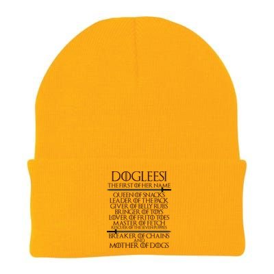 Dogleesi The First Of Her Name Mother Of Dogs Knit Cap Winter Beanie