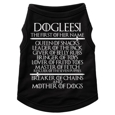 Dogleesi The First Of Her Name Mother Of Dogs Doggie Tank