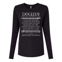 Dogleesi The First Of Her Name Mother Of Dogs Womens Cotton Relaxed Long Sleeve T-Shirt