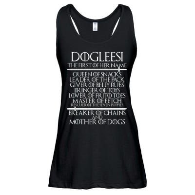 Dogleesi The First Of Her Name Mother Of Dogs Ladies Essential Flowy Tank