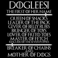 Dogleesi The First Of Her Name Mother Of Dogs 16 in Basic Backpack