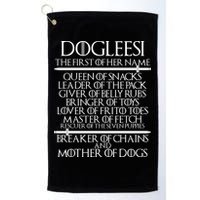 Dogleesi The First Of Her Name Mother Of Dogs Golf Towel