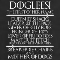Dogleesi The First Of Her Name Mother Of Dogs Golf Towel