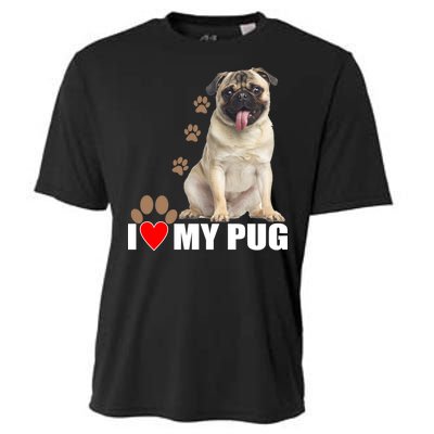 Dogs - I Love My Pug Cooling Performance Crew T-Shirt