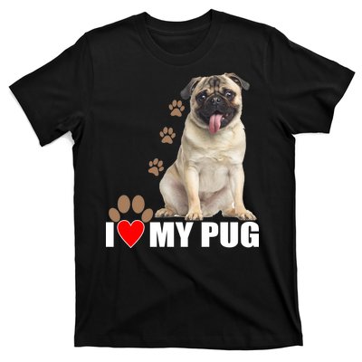 Dogs - I Love My Pug T-Shirt