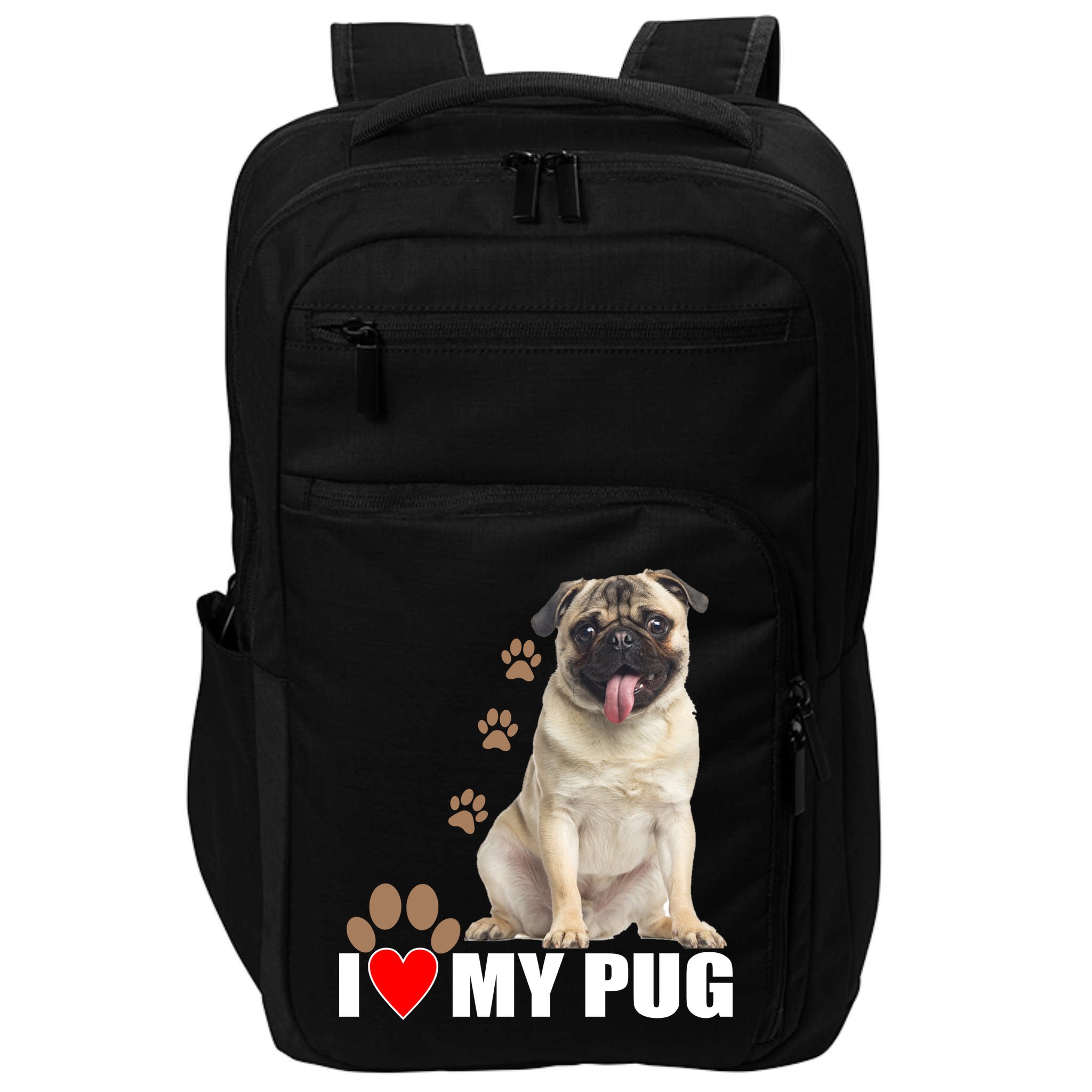 Dogs - I Love My Pug Impact Tech Backpack