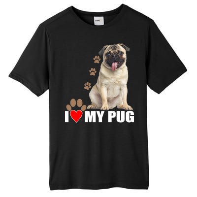 Dogs - I Love My Pug Tall Fusion ChromaSoft Performance T-Shirt