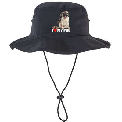 Dogs - I Love My Pug Legacy Cool Fit Booney Bucket Hat