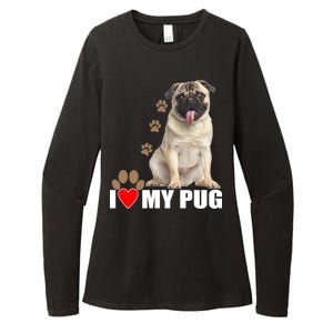 Dogs - I Love My Pug Womens CVC Long Sleeve Shirt