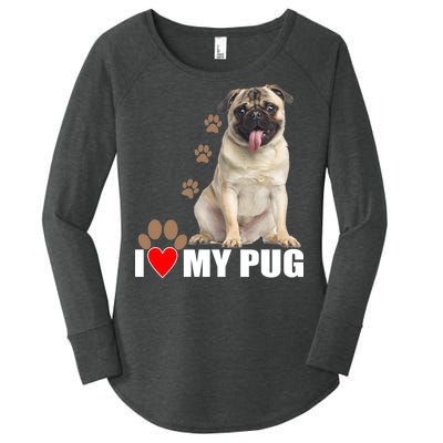 Dogs - I Love My Pug Women's Perfect Tri Tunic Long Sleeve Shirt