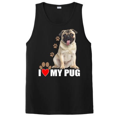 Dogs - I Love My Pug PosiCharge Competitor Tank