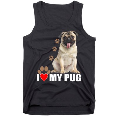 Dogs - I Love My Pug Tank Top