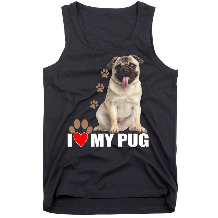 Dogs - I Love My Pug Tank Top