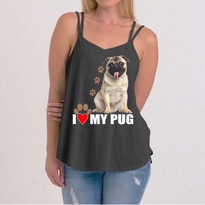 Dogs - I Love My Pug Women's Strappy Tank