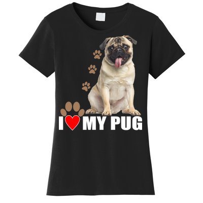 Dogs - I Love My Pug Women's T-Shirt