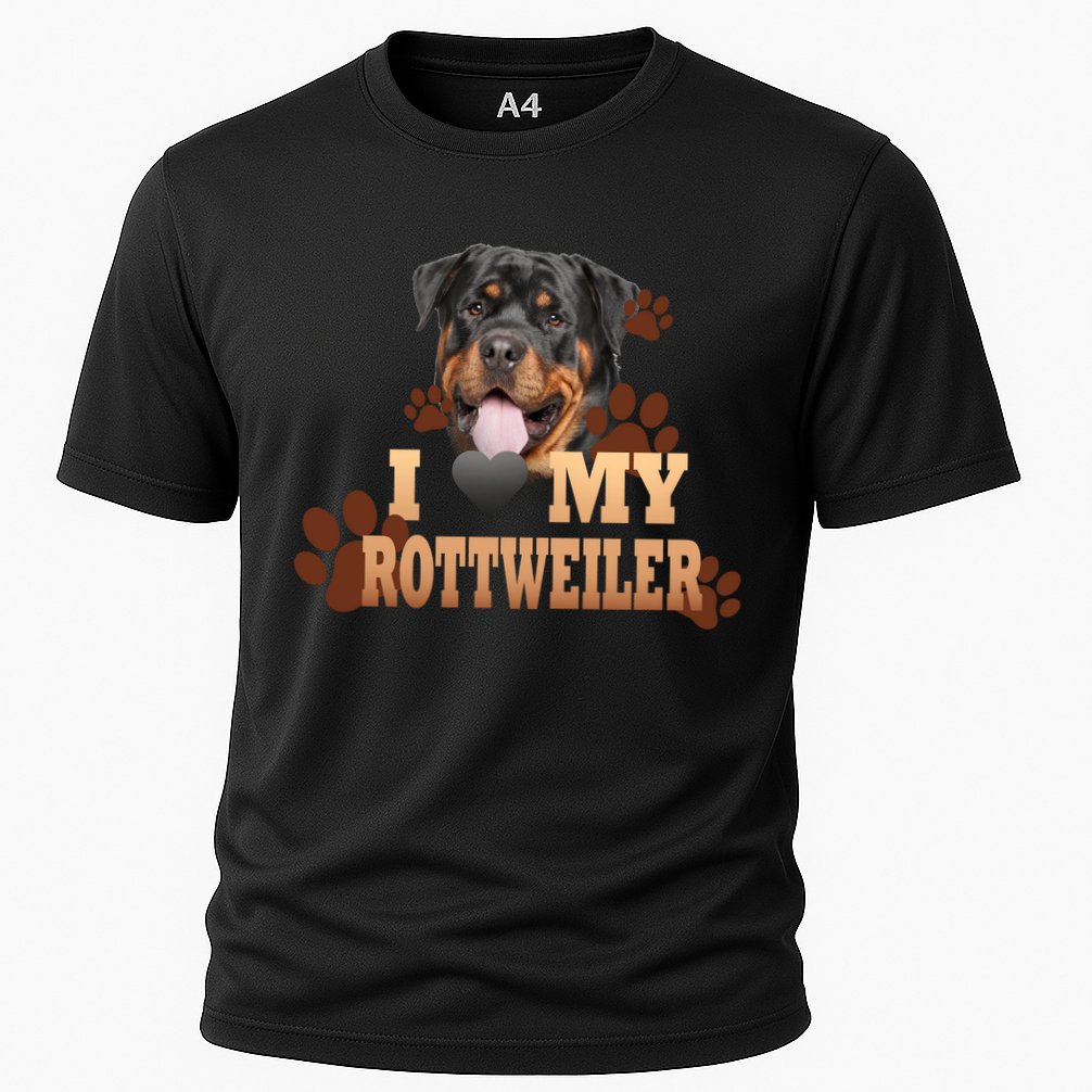 Dogs - I Love My Rottweiler Cooling Performance Crew T-Shirt