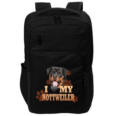 Dogs - I Love My Rottweiler Impact Tech Backpack