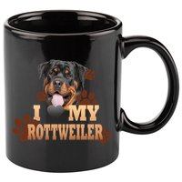 Dogs - I Love My Rottweiler 11oz C Handle Ceramic Mug