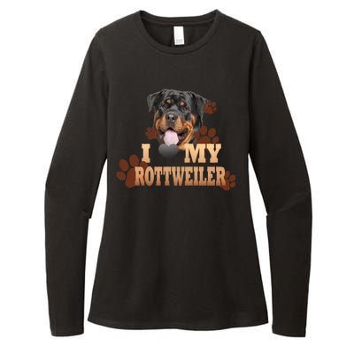 Dogs - I Love My Rottweiler Womens CVC Long Sleeve Shirt