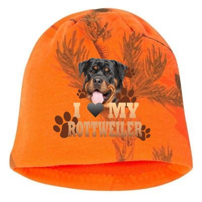 Dogs - I Love My Rottweiler Kati - Camo Knit Beanie