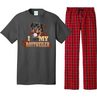 Dogs - I Love My Rottweiler Pajama Set