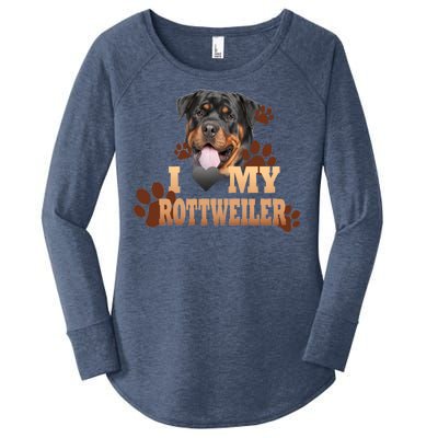 Dogs - I Love My Rottweiler Women's Perfect Tri Tunic Long Sleeve Shirt