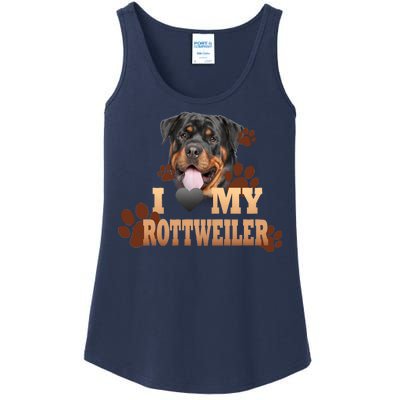 Dogs - I Love My Rottweiler Ladies Essential Tank