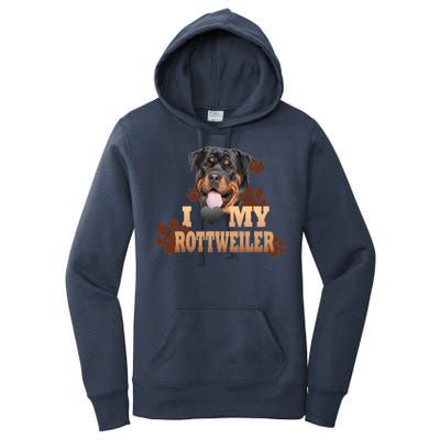 Dogs - I Love My Rottweiler Women's Pullover Hoodie