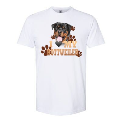 Dogs - I Love My Rottweiler Softstyle CVC T-Shirt