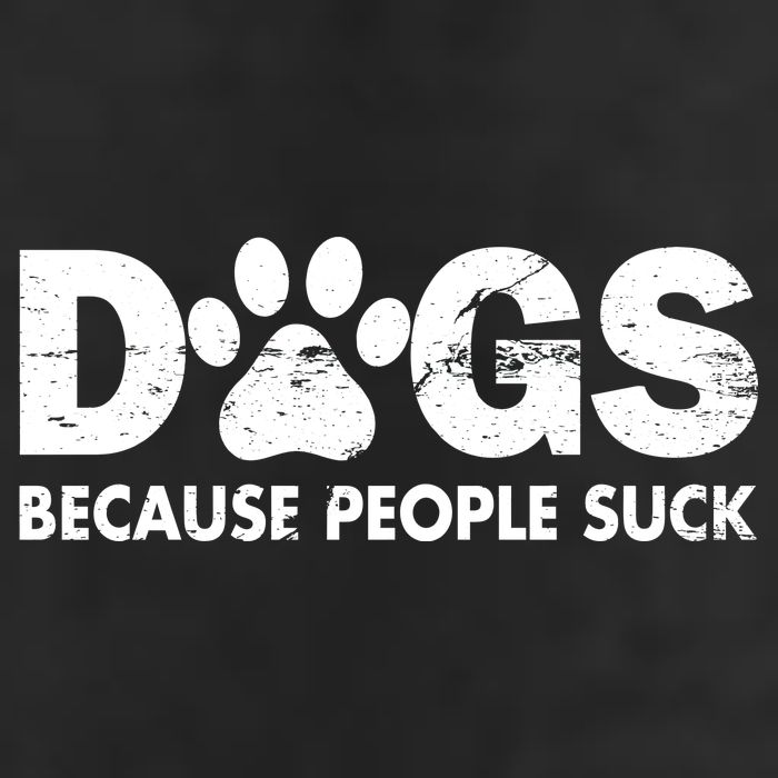 Dogs Because People Suck 7 Panel Mesh Trucker Snapback Hat