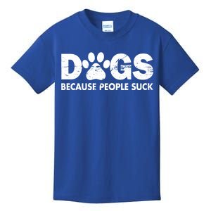 Dogs Because People Suck Kids T-Shirt