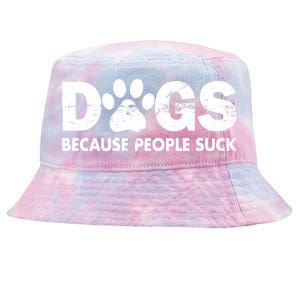 Dogs Because People Suck Tie-Dyed Bucket Hat