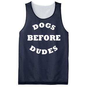 Dogs Before Dudes Funny Saying Mesh Reversible Basketball Jersey Tank