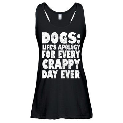 Dogs Life's Apology For Every Crappy Day Ever Ladies Essential Flowy Tank