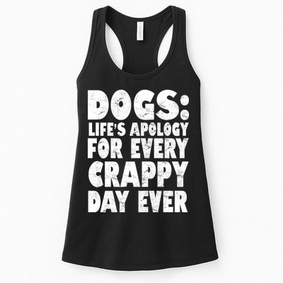 Dogs Life's Apology For Every Crappy Day Ever Womens Tank Top