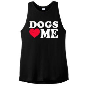 Dogs Love Me Ladies PosiCharge Tri-Blend Wicking Tank