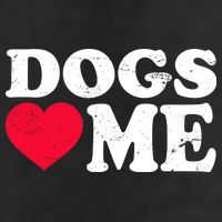 Dogs Love Me 7 Panel Mesh Trucker Snapback Hat