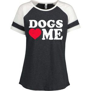 Dogs Love Me Enza Ladies Jersey Colorblock Tee