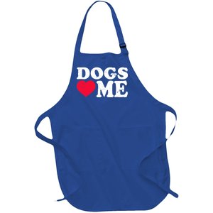 Dogs Love Me Full-Length Apron With Pockets