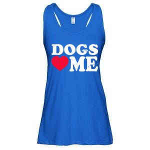 Dogs Love Me Ladies Essential Flowy Tank