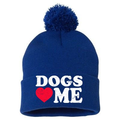 Dogs Love Me Pom Pom 12in Knit Beanie
