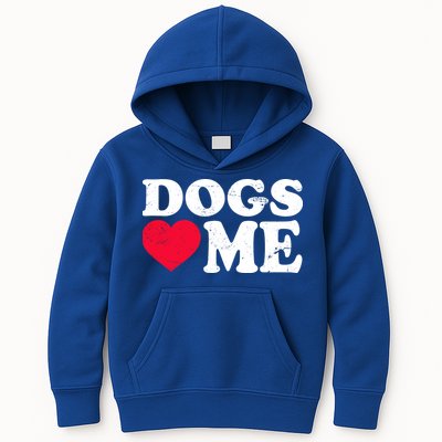 Dogs Love Me Kids Hoodie